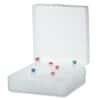 Polypropylene storage boxes with hinged lid for 100 (1.5 mL) tubes, 6/pack