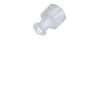 Cole-Parmer Male luer with lock ring x female luer coupler, Nylon, 25/pk
