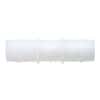 Cole-Parmer Hose Barb Fitting, Straight Union, Natural Kynar®, Cleanroom Packed, 5/32" ID; 10/Pk