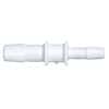 Cole-Parmer Hose Barb Fitting, Straight Reducer, White Nylon, Cleanroom Packed, 1/8" ID x 3/32" ID; 10/Pk