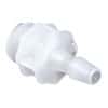 Cole-Parmer Luer to Hose Barb Fitting, Straight Adapter, Natural Kynar®, Cleanroom Packed, Large Bore Female Luer x 3/16" ID; 10/Pk