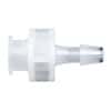 Cole-Parmer Luer to Hose Barb Fitting, Straight Adapter, Natural Nylon, Cleanroom Packed, Large Bore Female Luer x 3/16" ID; 10/Pk