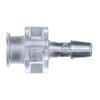 Cole-Parmer Luer to Hose Barb Fitting, Straight Adapter, CrystalVu™, Cleanroom Packed, Large Bore Female Luer x 5/16" ID; 10/Pk