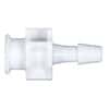 Cole-Parmer Luer to Hose Barb Fitting, Straight Adapter, White Nylon, Cleanroom Packed, Large Bore Female Luer x 5/16" ID; 10/Pk