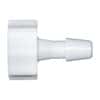 Cole-Parmer Luer to Hose Barb Fitting, Straight Adapter, White Nylon, Cleanroom Packed, Large Bore Male Luer x 3/16" ID; 10/Pk