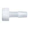Cole-Parmer Luer to Hose Barb Fitting, Straight Adapter, Natural Kynar®, Cleanroom Packed, Large Bore Male Luer x 3/16" ID; 10/Pk