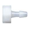 Cole-Parmer Luer to Hose Barb Fitting, Straight Adapter, Natural Nylon, Cleanroom Packed, Large Bore Male Luer x 1/4" ID; 10/Pk
