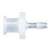 Cole-Parmer Luer to Hose Barb Fitting, Straight Adapter, Natural Kynar®, Cleanroom Packed, Female Luer x 1/16" ID; 10/Pk