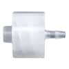 Cole-Parmer Luer to Hose Barb Fitting, Straight Adapter, Natural Kynar®, Cleanroom Packed, Male Luer x 1/16" ID; 10/Pk
