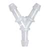 Cole-Parmer Hose Barb Fitting, Y Union, HDPE, Cleanroom Packed, 1/2" ID; 10/Pk