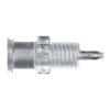 Cole-Parmer Luer to Hose Barb Fitting, Straight Adapter, CrystalVu™, Cleanroom Packed, Panel-Mount Female Luer x 1/8" ID; 10/Pk