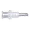 Cole-Parmer Luer to Hose Barb Fitting, Straight Adapter, Animal-Derivative-Free Polypropylene, Cleanroom Packed, Panel-Mount Female Luer x 1/8" ID; 10/Pk