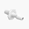 Cole-Parmer Luer Slip to Hose Barb Fitting, Straight Adapter, White Nylon, Cleanroom Packed, Stationary Male Luer Slip x 1/8" ID; 10/Pk