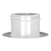 Cole-Parmer Port Disk Threaded Fitting, Natural Kynar® Flex, Cleanroom Packed, 38-400 1" Thread; 10/Pk