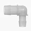 Cole-Parmer Hose Barb Fitting, Reducing Elbow, Animal-Derivative-Free Polypropylene, Cleanroom Packed, 1" ID x 3/4" ID; 10/Pk