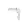 Cole-Parmer Hose Barb Fitting, Reducing Elbow, Animal-Derivative-Free Polypropylene, Cleanroom Packed, 3/8" ID x 1/4" ID; 10/Pk