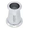 Cole-Parmer Fitting, 316L Stainless Steel, Straight, Concentric Sanitary Clamp Reducer, 2" x 1"; 1/Each