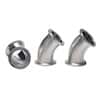 Cole-Parmer Fitting, 316L Stainless Steel, 45° Elbow, Sanitary Clamp Union, 1-1/2"; 1/Each