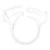 Cole-Parmer Hose Clamps, Acetal Copolymer, 0.57 - 0.65" ID, White 100/Pk