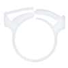 Cole-Parmer Hose Clamps, Acetal Copolymer, 0.78 - 0.93" ID, White 100/Pk