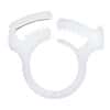 Cole-Parmer Hose Clamps, Acetal Copolymer, 0.45 - 0.51"ID, White 100/Pk