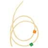 Cole-Parmer Solvent-Resistant PVC 2-Stop Pump Tubing, 0.38 mm, Orange/Green; 12/Pk