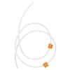 Cole-Parmer PVC 2-Stop Pump Tubing with Flared Ends, 0.89 mm, Orange/Orange; 12/Pk