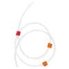 Cole-Parmer PVC 3-Stop Pump Tubing with Flared Ends, 0.19 mm, Orange/Red; 12/Pk