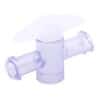 Cole-Parmer 1-Way Stopcock, Gamma-Stable Polycarbonate, Locking Male x Female; 10/Pk