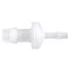 Cole-Parmer Reducing Check Valve, Natural Polypropylene, 3/8" ID x 1/4" ID; 10/Pk
