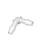 Cole-Parmer Hose Barb Fitting, 90° Elbow, HDPE, 5/16" ID; 10/Pk