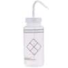 Cole-Parmer Safety Wash Bottle, LDPE, Vented, Self-Labeling, 500mL (16oz); 6/PK