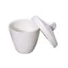 Cole-Parmer Low-Form Crucible with Cover, Porcelain; 15 mL