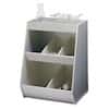 Cole-Parmer Five-Bin Organizer, White, 24" L x 10.5" D x 16" H; 1/Pk