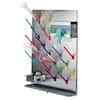 Modular stainless steel drying rack, 32 assorted color pegs