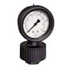 Cole-Parmer Pressure Gauge, Viton diaphragm seal, 1/2" NPT(F); 0 to 60 psi