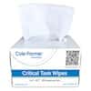 Cole-Parmer Critical Task Lab Wipes, 4.4" x 8.3" Single-Ply Cellulose; 60 Boxes/CS, 280 Wipes/Box