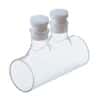 Cole-Parmer Cylindrical Cuvettes with PTFE Resin Stoppers, Glass, 14.1 mL