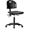 Cole-Parmer Black Polyurethane Bench Height Ergonomic Chair With Casters