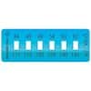 Cole-Parmer Irreversible 6-Point Horizontal Temperature Label, 111-144F/44-62C; 10/Pk
