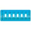 Cole-Parmer Irreversible 6-Point Horizontal Temperature Label, 210-261F/99-127C; 10/Pk