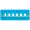 Cole-Parmer Irreversible 6-Point Horizontal Temperature Label, 270-320F/132-160C; 10/Pk