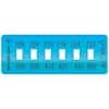 Cole-Parmer Irreversible 6-Point Horizontal Temperature Label, 390-450F/199-232C; 10/Pk