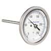 Cole-Parmer Industrial Silicone Filled  Bimetal Thermometer, 3” Dial, Back Connection, 4” Stem, 0/250F & -20/120C
