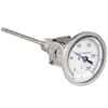 Cole-Parmer Industrial Bimetal Thermometer, 3” Dial, Adjustable Angle, 2 ½” Stem, 0-250°F (-20-120°C)