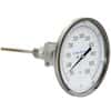 Cole-Parmer Industrial Bimetal Thermometer, 3” Dial, Adjustable Angle, 12” Stem, 50-550°F (10-290°C)