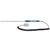 Cole-Parmer PFA-Ctd RTD Probe, 100 Ohm, ANSI 3-Blade Connector, 10" L, 5ft Coil Cord
