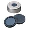 Cole-Parmer Aluminum Crimp Cap, 20 mm Dia., Pressure Release, Pharma-Fix Butyl/PTFE Septum; 1000/PK