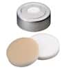 Cole-Parmer Aluminum Crimp Cap, 20 mm Dia., Pressure Release, White Silicone/PTFE Septum; 1000/PK