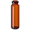 Cole-Parmer Headspace Vial, Amber Glass, 20 mm, Crimp Neck, Round Bottom, 20 mL; 1000/pk